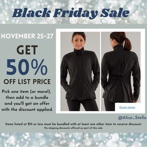 Lululemon Ahead Of The Curve Jacket Black Size 4 Ribbed Sides Ruffle